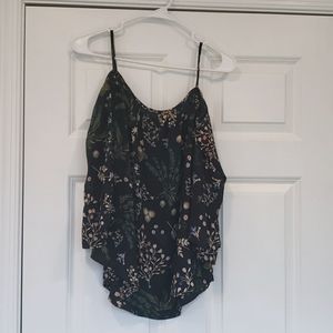 Hailey 23 Medium Navy Shirt with floral pattern.